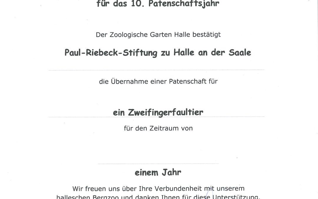 Tierpatenschaft verlängert!