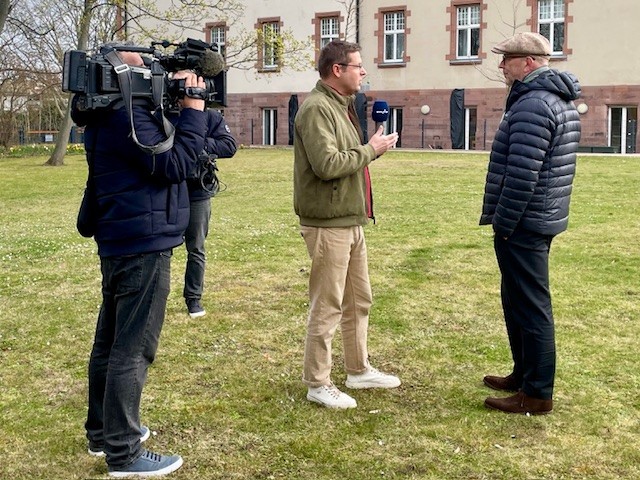 Dreharbeiten im Altenpflegeheim Riebeckpark im Rahmen der ARD-Themenwoche "Besser Wohnen"