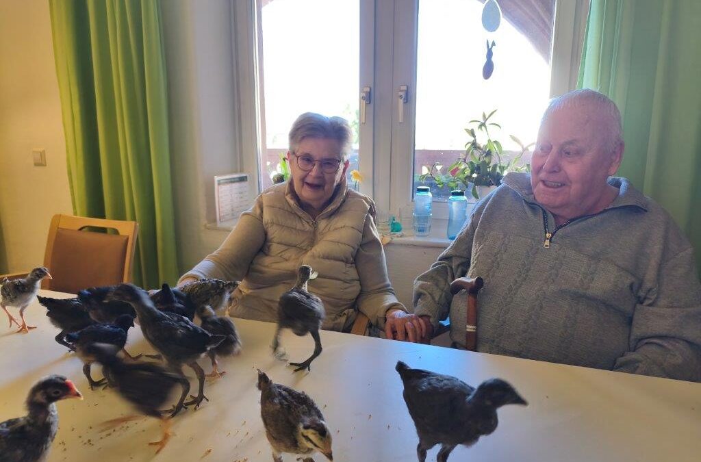 Tierischer Besuch im Altenpflegeheim Riebeckpark!