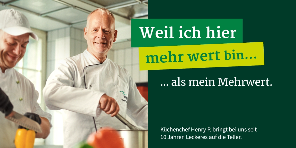 Küchenchef Henry P. bringt bei uns seit 10 Jahren Leckeres auf die Teller.